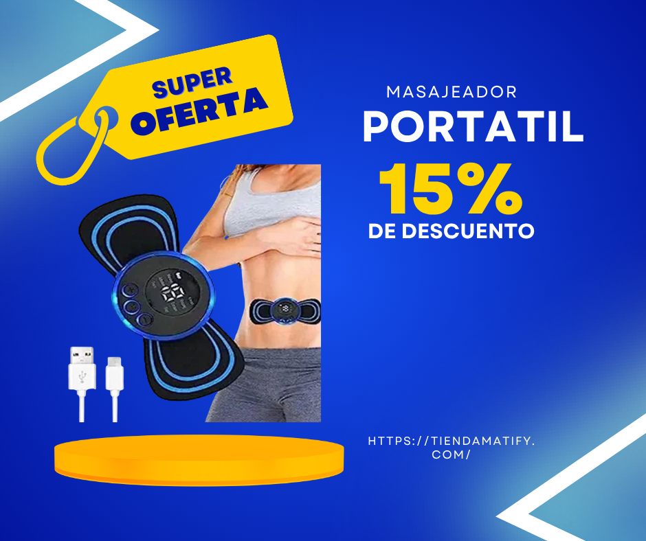 MASAJEADOR PORTATIL RECARGABLE MARIPOSA