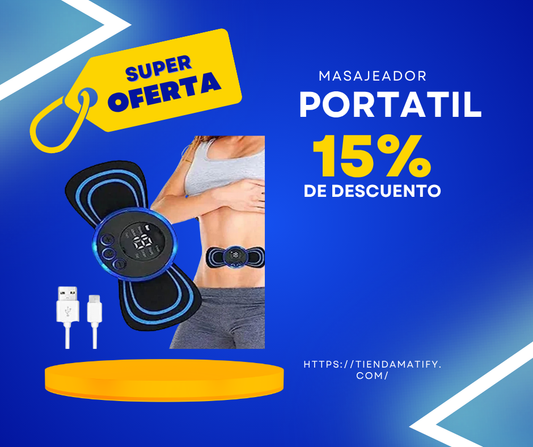 MASAJEADOR PORTATIL RECARGABLE MARIPOSA